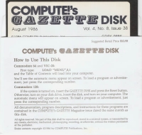 Compute!'s Gazette Disk Vol. 4, No. 8, Issue 38 Box Art
