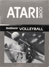 RealSports Volleyball (grey box / Made in Taiwan / 1986) Box Art