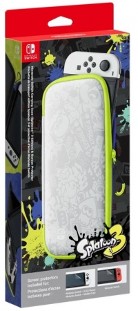 Nintendo Carrying Case & Screen Protector - Splatoon 3 Edition Box Art