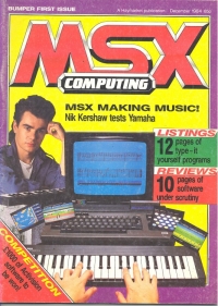 MSX Computing December 1984 Box Art