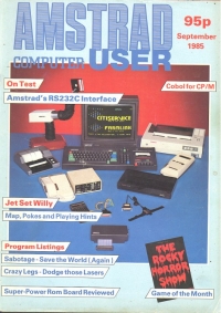 Amstrad Computer User September 1985 Box Art