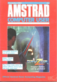 Amstrad Computer User November 1987 Box Art