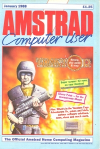Amstrad Computer User January 1988 Box Art