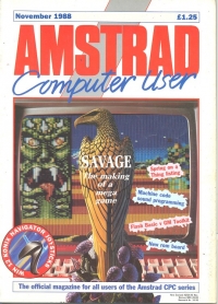 Amstrad Computer User November 1988 Box Art