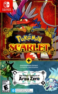 Pokémon Scarlet + The Hidden Treasure of Area Zero Box Art