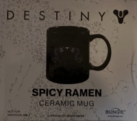 Destiny 2 Spicy Ramen Ceramic Mug Box Art