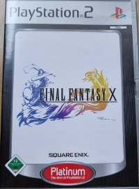 Final Fantasy X - Platinum (green USK rating / The Best of PlayStation) Box Art