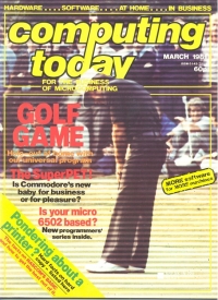 Computing Today March 1981 Box Art