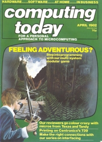 Computing Today April 1982 Box Art