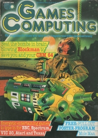 Games Computing August 1984 Box Art