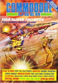 Commodore User January 1987 Box Art