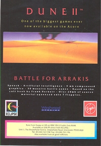 Dune II: Battle for Arrakis Box Art