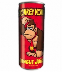 Donkey Kong Jungle Juice Energy Drink Box Art