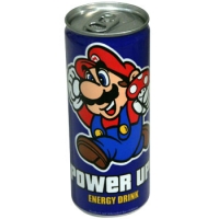 Mario Power Up Energy Drink Box Art