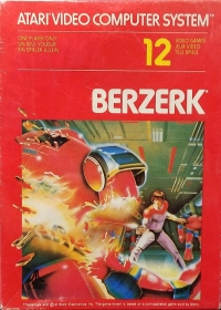 Berzerk (red box / 1985) Box Art