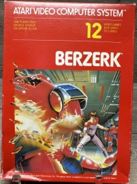 Berzerk (red box / 1987) Box Art