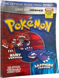 Pokémon Ruby Version & Sapphire Version (red Bonus text) Box Art