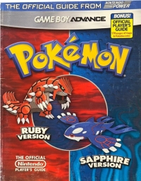 Pokémon Ruby Version & Sapphire Version (blue Bonus text) Box Art