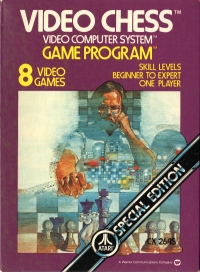 Video Chess (purple box / purple text cartridge) Box Art