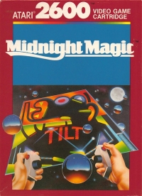 Midnight Magic (1986 / black cartridge title) Box Art