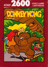 Donkey Kong (burgundy box / 1988) Box Art