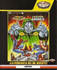 Asombroso Spider-Man y Capitán America en ¡La Venganza del Dr. Muerte! (cassette) Box Art