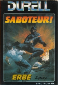 Saboteur! (double case / Spectrum 48K) Box Art