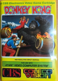 Donkey Kong (yellow case) Box Art