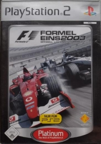 Formel Eins 2003 - Platinum Box Art