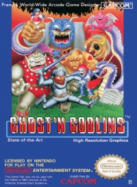 Ghost 'n Goblins (oval Seal) Box Art