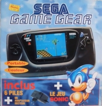 Sega Game Gear (inclus 6 Piles + un Adaptateur Secteur + le Jeu Sonic) Box Art