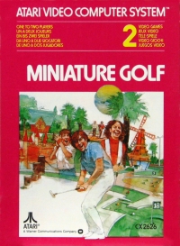 Miniature Golf (1978 Atari, Inc.) Box Art