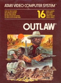 Outlaw (1978 / CX2605 cartridge) Box Art