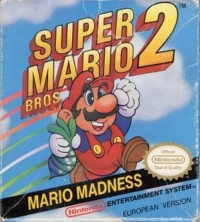 Super Mario Bros. 2 (European Version / white oval Seal) Box Art