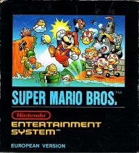 Super Mario Bros. (European Version / 3 screw FRG cart) Box Art