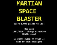 Martian Space Blaster Box Art