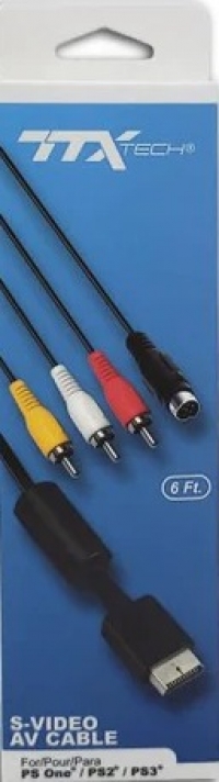 TTX Tech S-Video AV Cable - For PS One / PS2 / PS3 Box Art