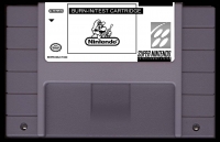 Super NES Burn-In/Test Cartridge Box Art