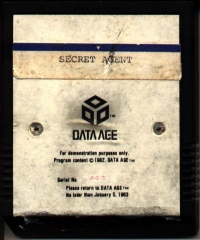 Secret Agent (white label) Box Art