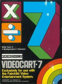 Videocart  7: Math Quiz II Box Art
