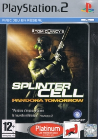 Tom Clancy's Splinter Cell: Pandora Tomorrow - Platinum [FR] Box Art