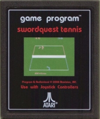 Swordquest Tennis Box Art