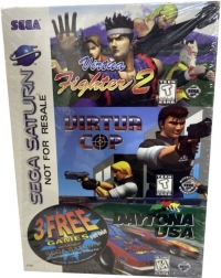 Virtua Fighter 2 / Virtua Cop / Daytona USA (barcode) Box Art