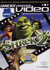 Game Boy Advance Video: Shrek 2 Box Art