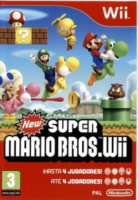 New Super Mario Bros. Wii [ES][PT] Box Art
