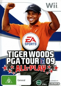 Tiger Woods PGA Tour 09 All-Play Box Art