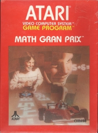 Math Gran Prix (red box / 1987) Box Art