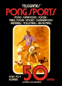 Pong Sports (Contains One Cartridge / Telegame Cartridge) Box Art