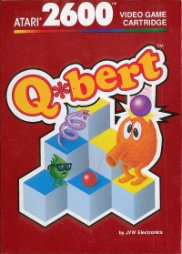 Qbert (red box / 1988) Box Art