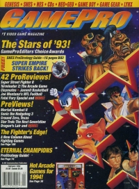 GamePro February 1994 Box Art